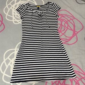 Aeropostale Black and White Striped Dress